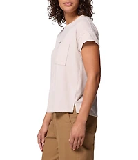 Columbia Daniela Falls Knit Crew Neck Short Sleeves Patch Pocket Tee