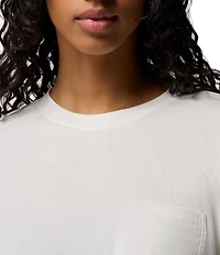 Columbia Daniela Falls Knit Crew Neck Short Sleeves Patch Pocket Tee