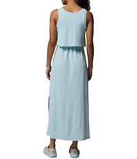 Columbia Freezer Scoop Neck Sleeveless Drawstring Maxi Dress