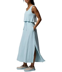 Columbia Freezer Scoop Neck Sleeveless Drawstring Maxi Dress