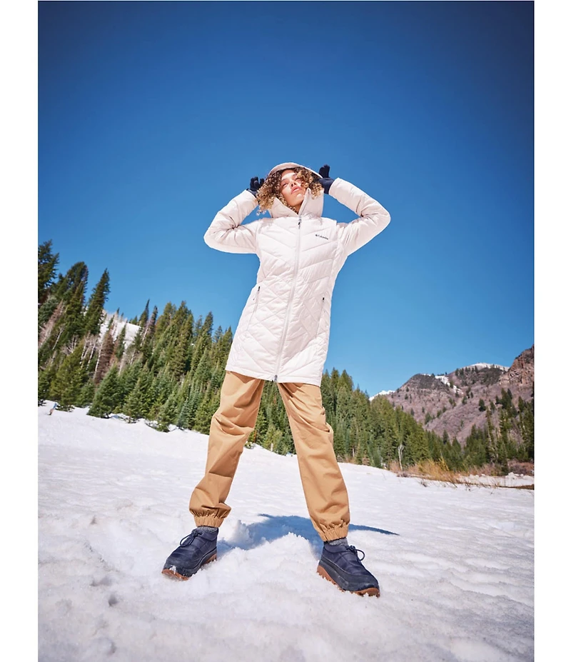 Columbia Heavenly Long Hooded Quilted Down Jacket