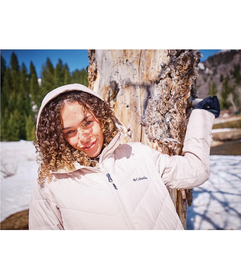 Columbia Heavenly Long Hooded Quilted Down Jacket