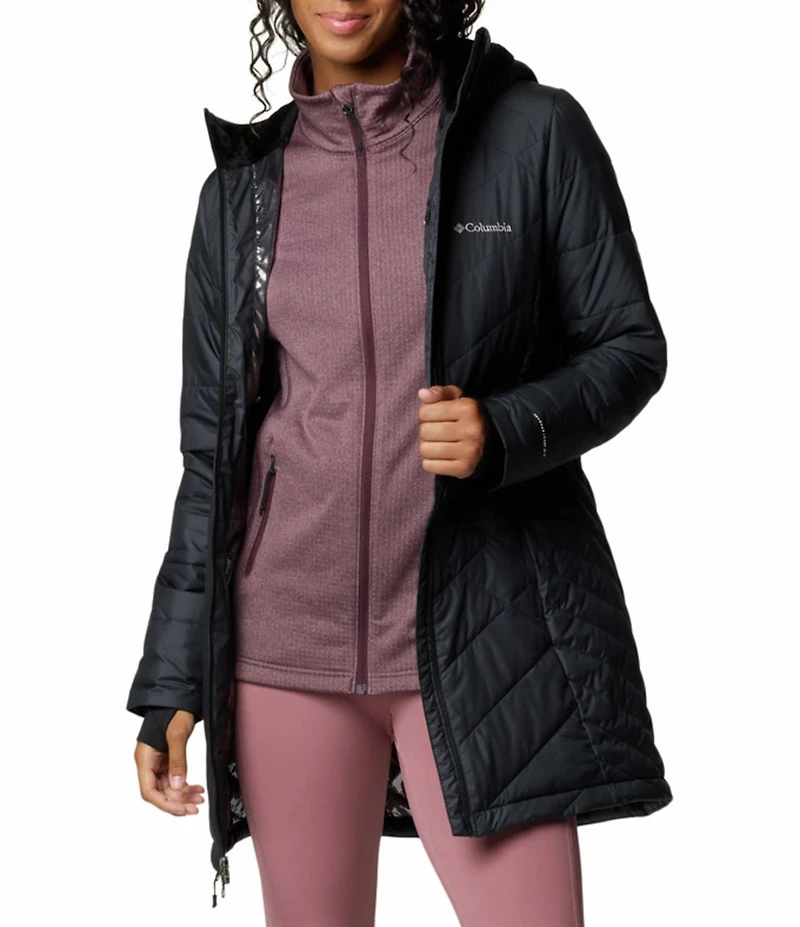 Columbia Heavenly Long Hooded Quilted Down Jacket