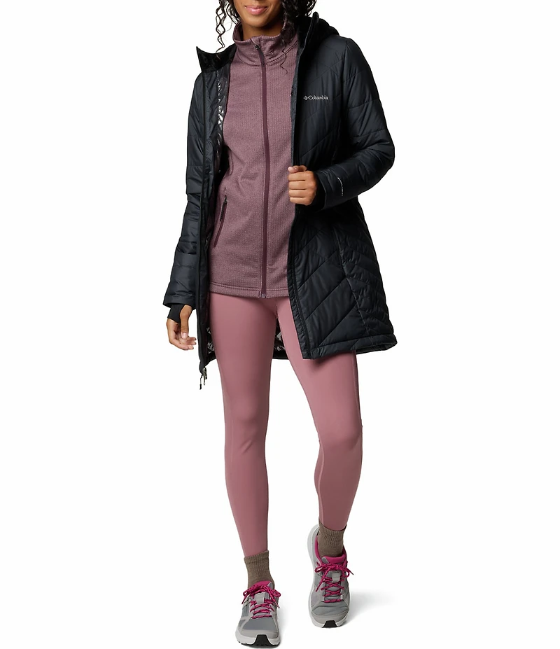 Columbia Heavenly Long Hooded Quilted Down Jacket