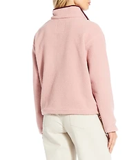 Columbia Helvetia Fleece Mock Neck Long Sleeve Snap Front Pullover