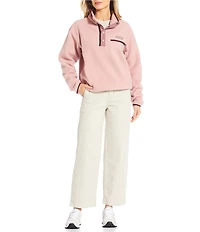 Columbia Helvetia Fleece Mock Neck Long Sleeve Snap Front Pullover