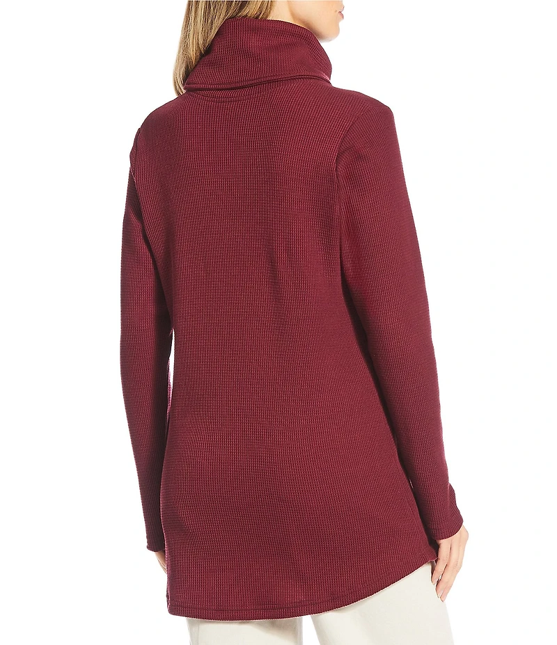 Columbia Holly Hideaway™ Waffle Knit Cowl Neck Long Sleeve Pullover
