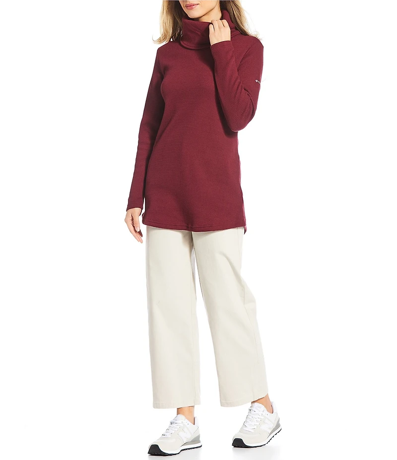 Columbia Holly Hideaway™ Waffle Knit Cowl Neck Long Sleeve Pullover