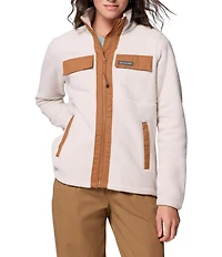 Columbia Juniper Peak Stand Collar Long Sleeves Drawcord Hem Full Zip Fleece Jacket