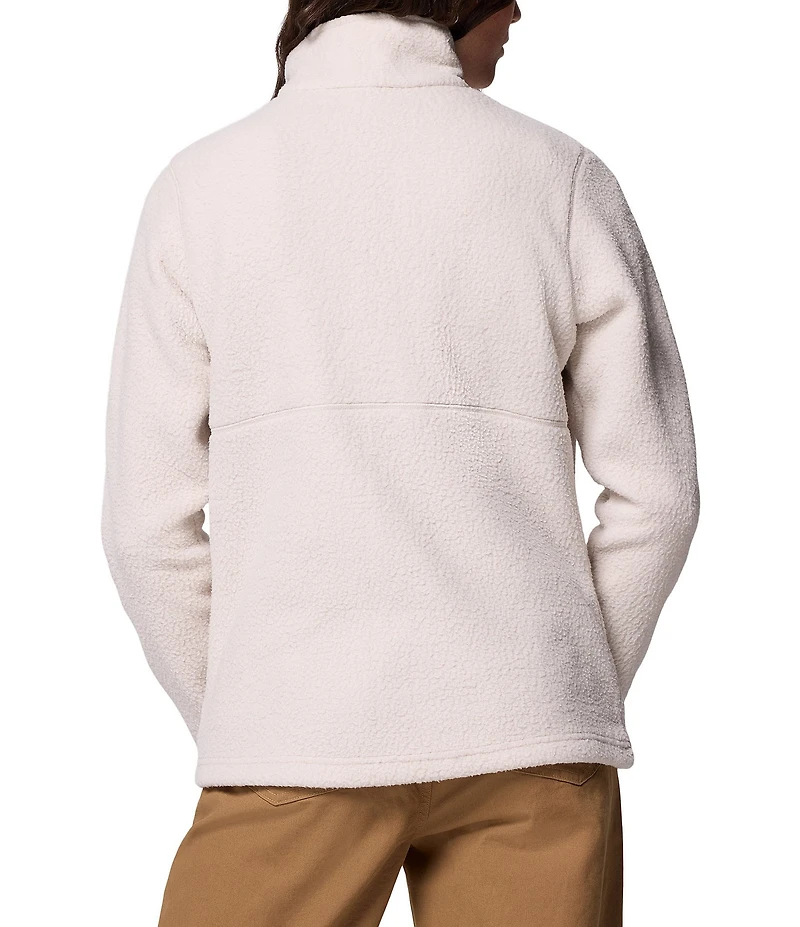 Columbia Juniper Peak Stand Collar Long Sleeves Drawcord Hem Full Zip Fleece Jacket