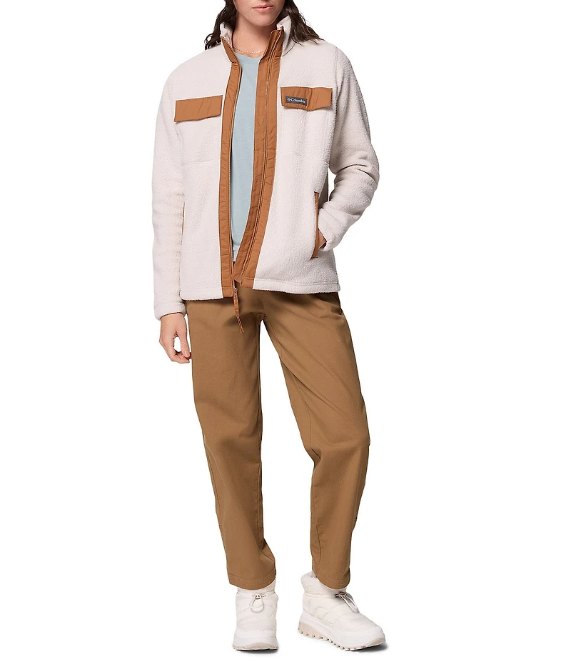 Columbia Juniper Peak Stand Collar Long Sleeves Drawcord Hem Full Zip Fleece Jacket