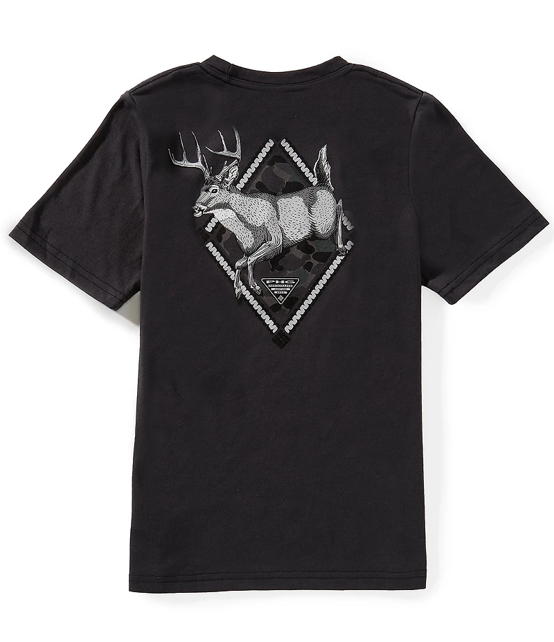 Columbia Little /Big Boys Short Sleeve PHG Diamond T-Shirt