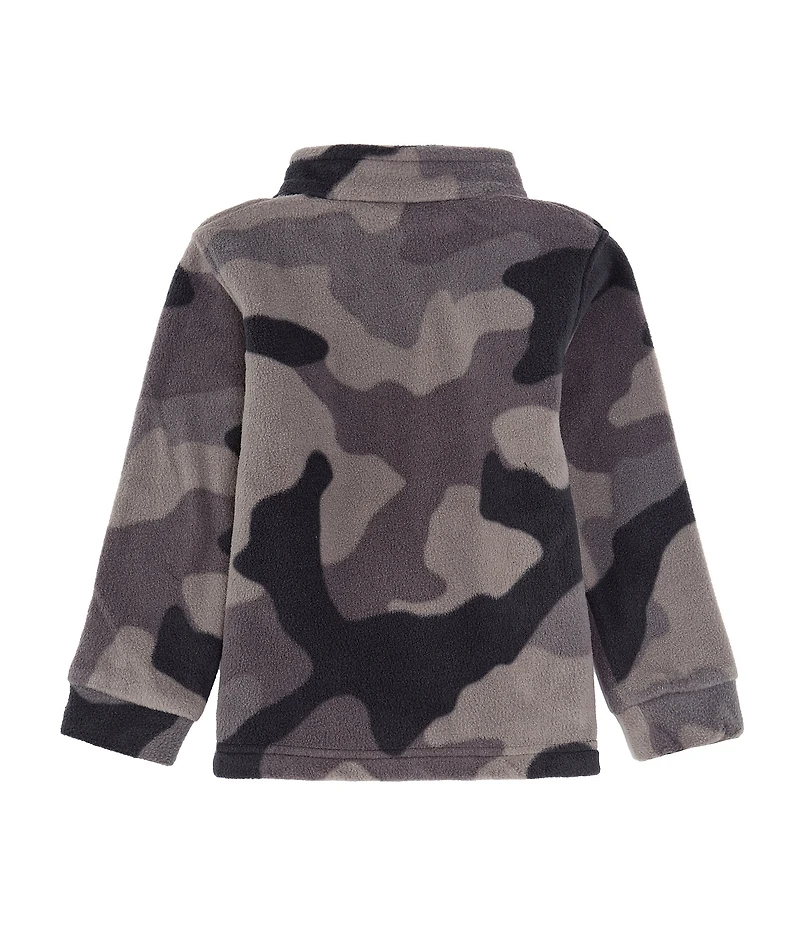 Columbia Little Boys 2T-7 Zing III Black Mod Camo Fleece Full-Zip Jacket