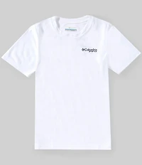 Columbia Little/Big Boys Short Sleeve PFG™ Elements Americana Fish Graphic T-Shirt