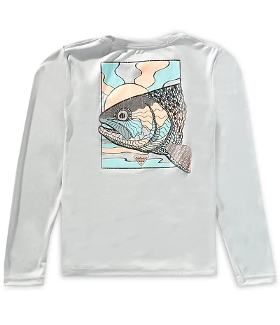 Columbia Little/Big Boys Terminal Tackle PFG™ Fish Shine Long Sleeve Shirt