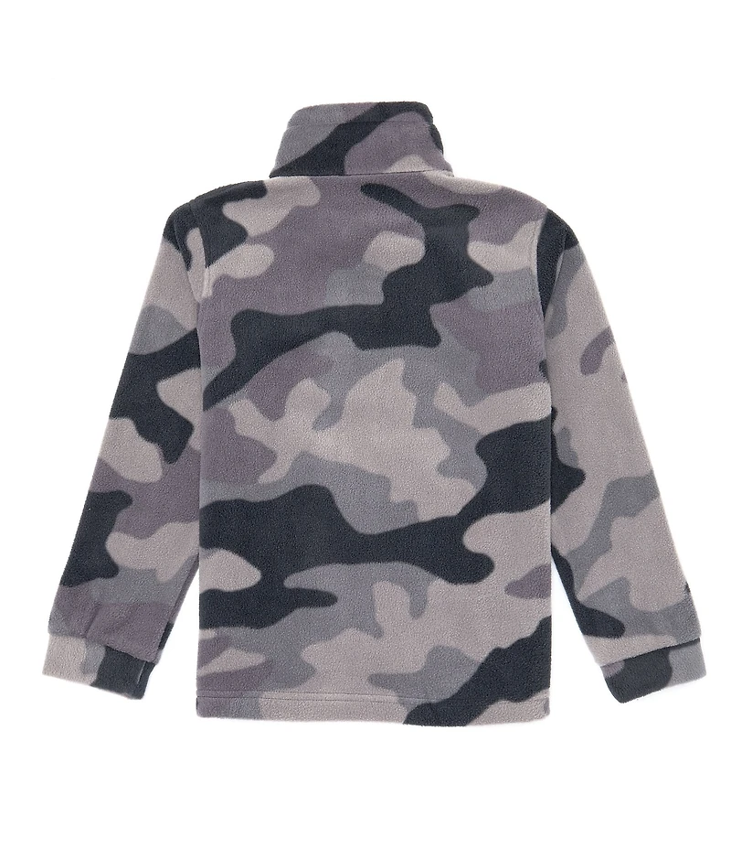 Columbia Big Boys Zing III Black Mod Camo Fleece Full Zip Jacket