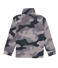 Columbia Big Boys Zing III Black Mod Camo Fleece Full Zip Jacket