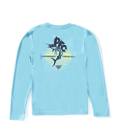 Columbia Little/Big Boys Long Sleeve Terminal Tackle PFG Horizon Line T-Shirt