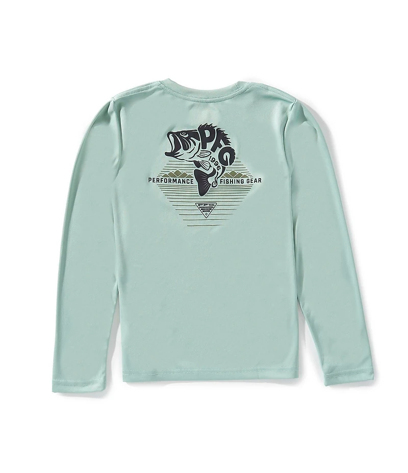Columbia Little/Big Boys Long Sleeve Terminal Tackle PFG Horizon Line T-Shirt