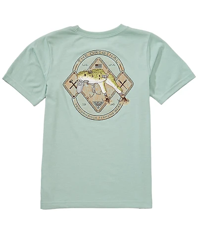 Columbia Little/Big Boys Short Sleeve PFG Surf Monster T-Shirt
