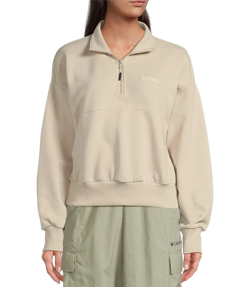 Columbia Marble Canyon French Terry Stand Collar Long Sleeve Quarter Zip Pullover