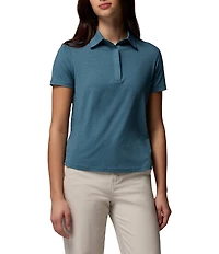 Columbia Parson Polo Point Collar Short Sleeve Top