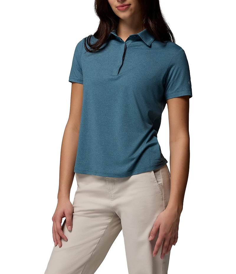 Columbia Parson Polo Point Collar Short Sleeve Top