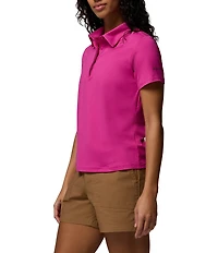 Columbia Parson Polo Point Collar Short Sleeve Top