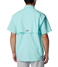Columbia PFG Bahama II Relaxed Fit Solid Short Sleeve Woven Shirt