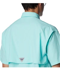 Columbia PFG Bahama II Relaxed Fit Solid Short Sleeve Woven Shirt