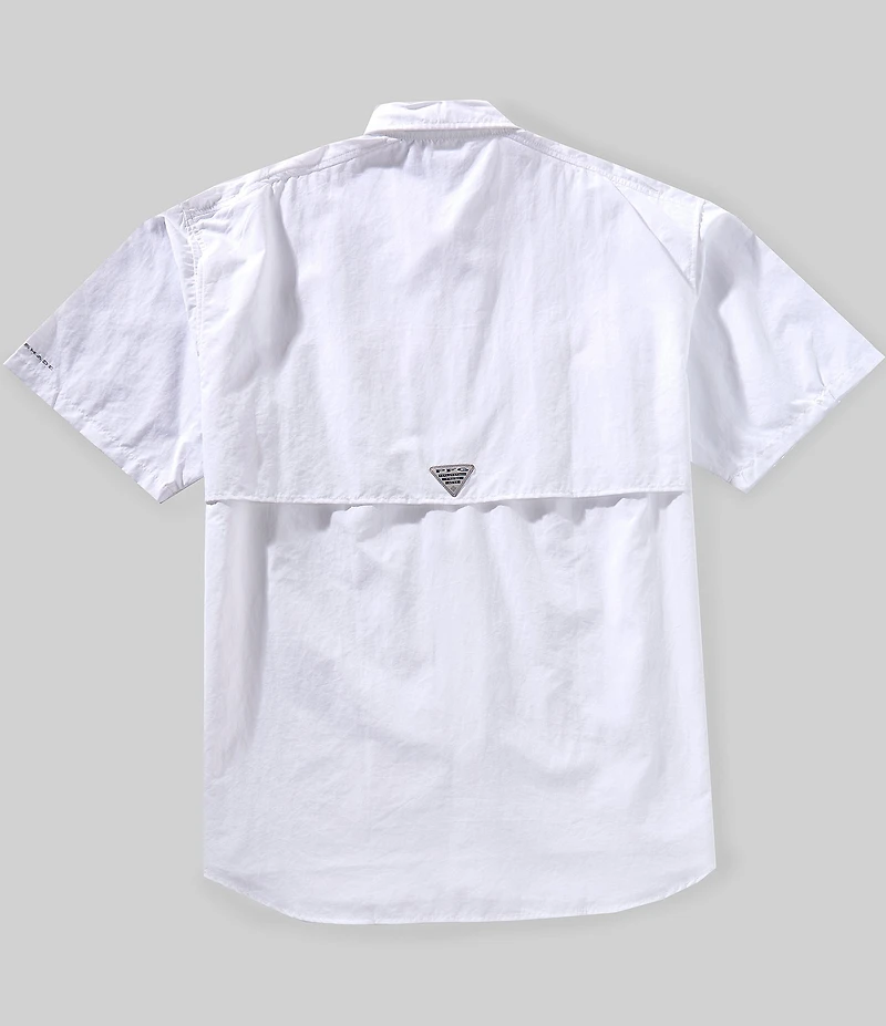 Columbia PFG Big & Tall Bahama II Solid Short-Sleeve Woven Shirt