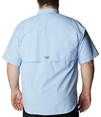 Columbia PFG Big & Tall Bahama II Solid Short-Sleeve Woven Shirt