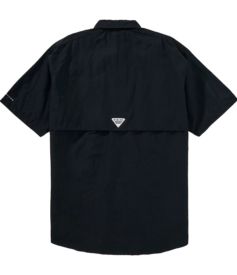 Columbia PFG Big & Tall Bahama II Solid Short-Sleeve Woven Shirt