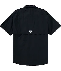 Columbia PFG Big & Tall Bahama II Solid Short-Sleeve Woven Shirt