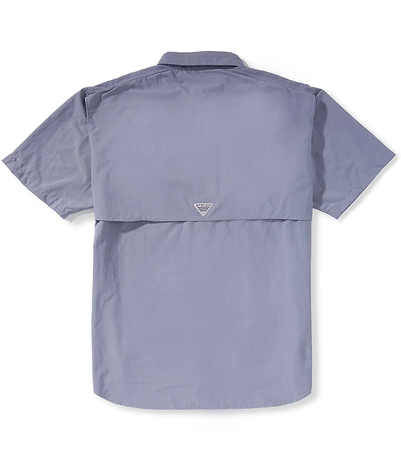 Columbia PFG Big & Tall Bahama II Solid Short-Sleeve Woven Shirt
