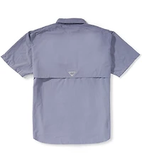 Columbia PFG Big & Tall Bahama II Solid Short-Sleeve Woven Shirt