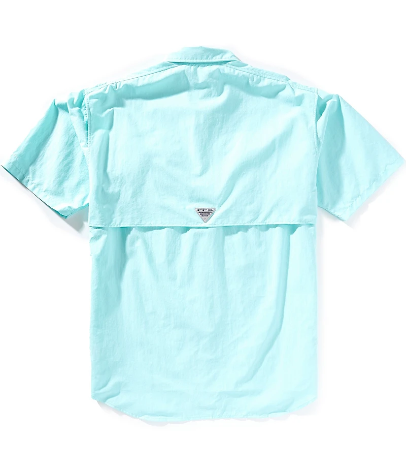 Columbia PFG Big & Tall Bahama II Solid Short-Sleeve Woven Shirt