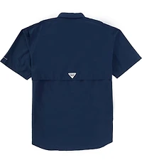 Columbia PFG Big & Tall Bahama II Solid Short-Sleeve Woven Shirt