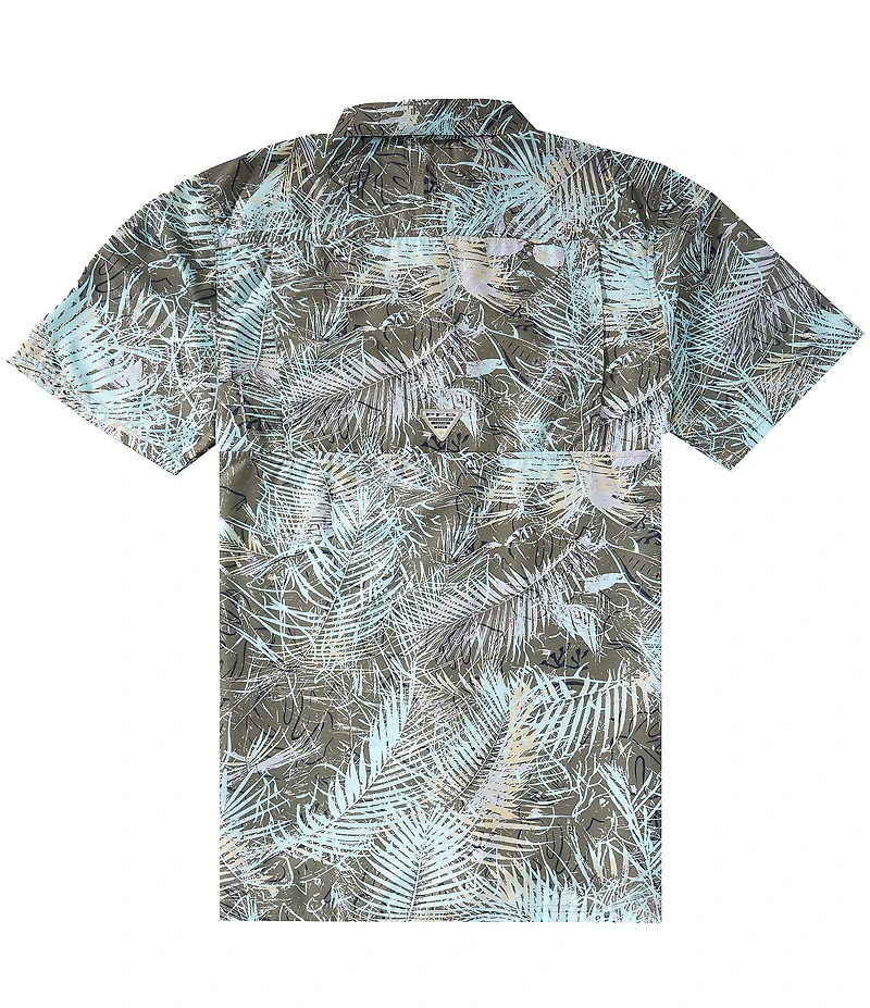 Columbia PFG Big & Tall Super Slack Tide Printed Short Sleeve Woven Shirt