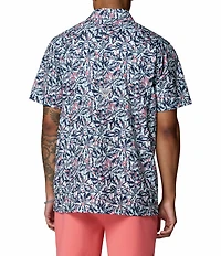 Columbia PFG Big & Tall Super Slack Tide Printed Short Sleeve Woven Shirt