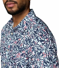 Columbia PFG Big & Tall Super Slack Tide Printed Short Sleeve Woven Shirt