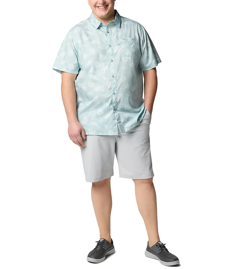 Columbia PFG Big & Tall Super Slack Tide Short Sleeve Woven Shirt