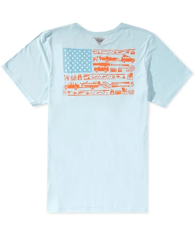 Columbia PFG Fish Flag Short Sleeve T-Shirt
