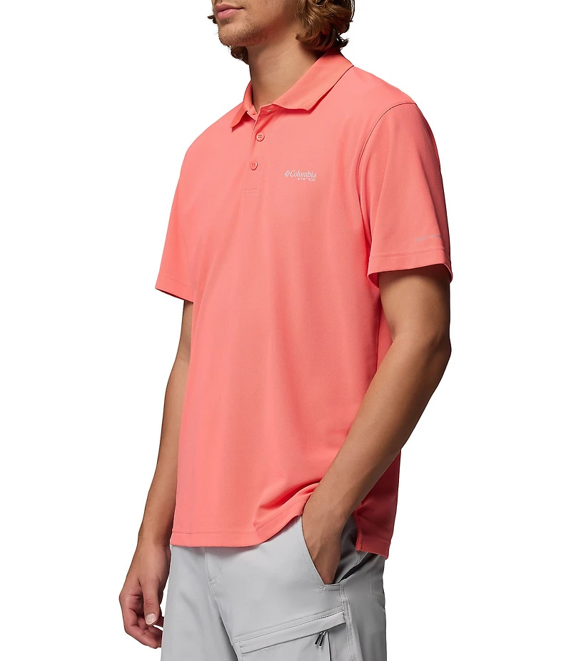 Columbia PFG Freezer Short Sleeve Polo Shirt