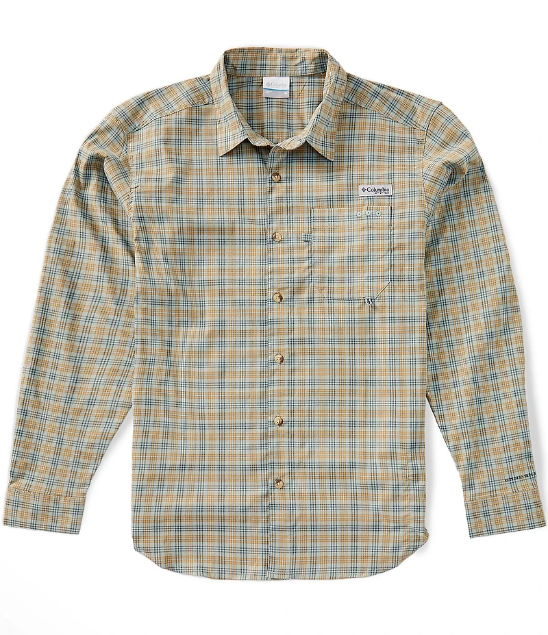 Columbia PFG Harbor Peak Plaid Long Sleeve Woven Shirt