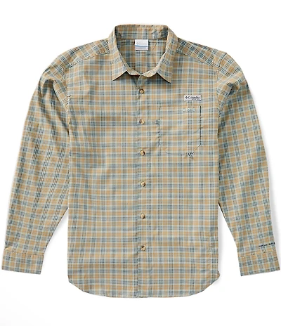 Columbia PFG Harbor Peak Plaid Long Sleeve Woven Shirt