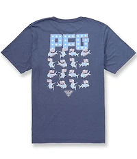 Columbia PFG Lure Lineup Fish Americana Flag Short Sleeve T-Shirt