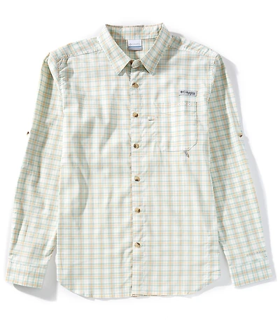 Columbia PFG Performance Stretch Harbor Peak Long Sleeve Woven Shirt