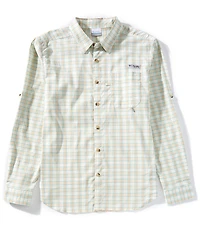 Columbia PFG Performance Stretch Harbor Peak Long Sleeve Woven Shirt