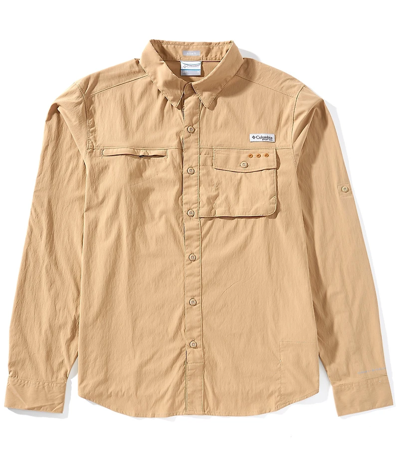 Columbia PFG Performance Stretch Wild Cast Long Sleeve Woven Shirt